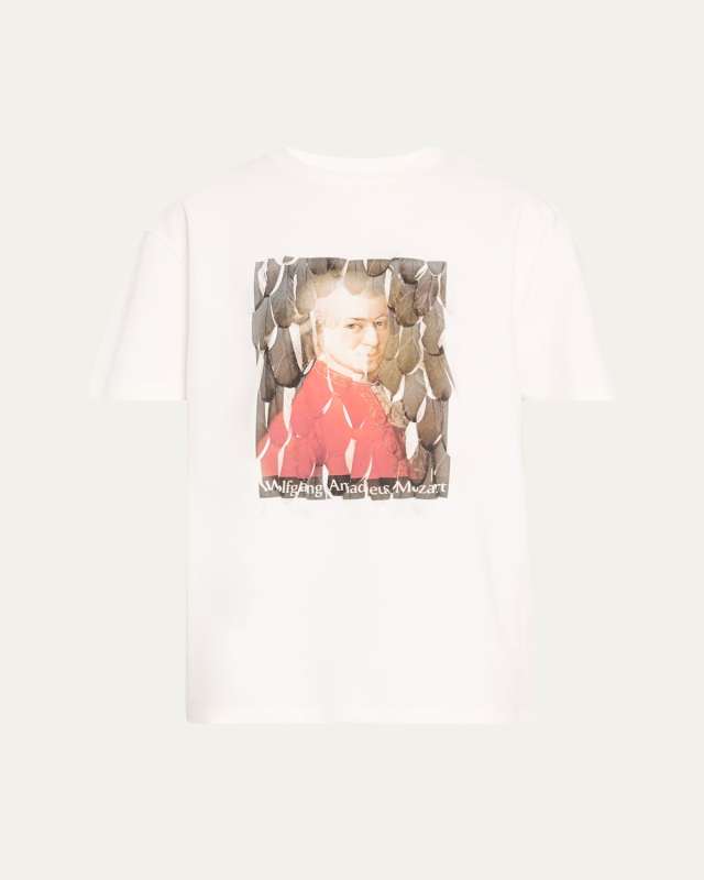 Feather Mozart Print T-Shirt